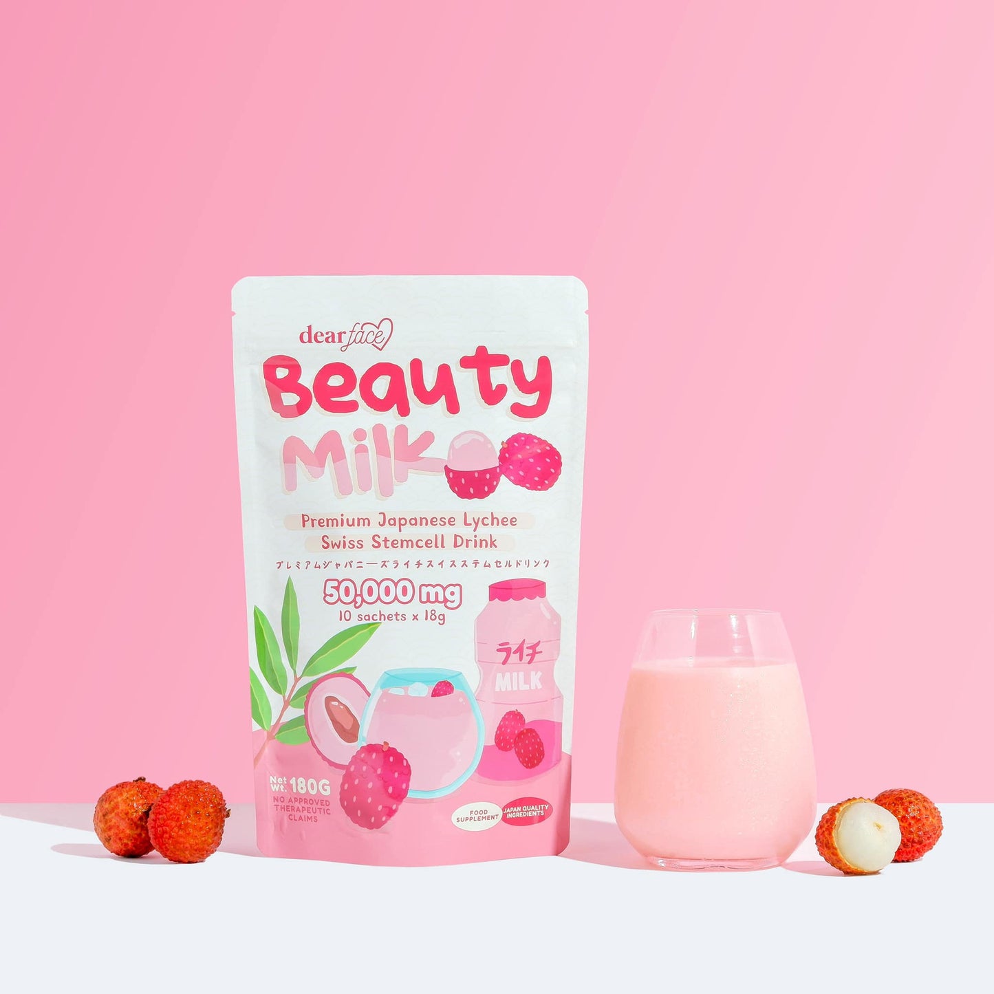 BEAUTY MILK JAPANESE LYCHEE + STEMCELL